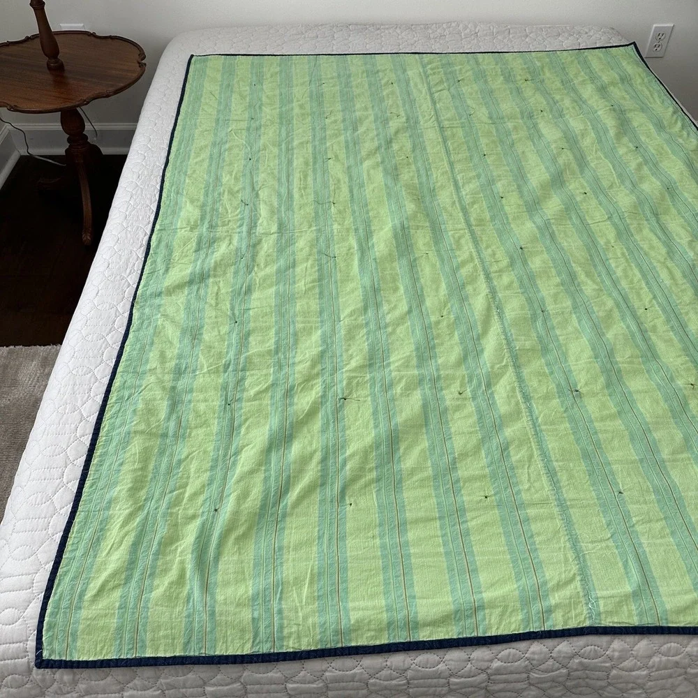 Handmade Patchwork Quilt Beach Nautical Sea Boat Sail Kelle Kaufman Good Seasons